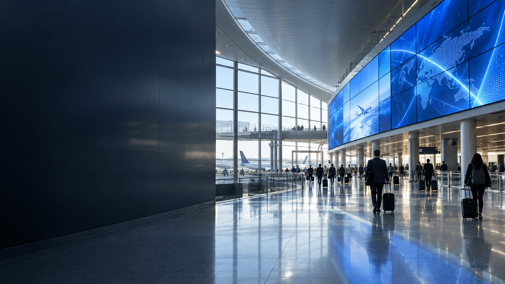 airport and school LED display from COREMAN LED screen manufacturer