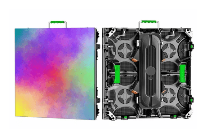 AS Series rental LED display front and rear cabinet view
