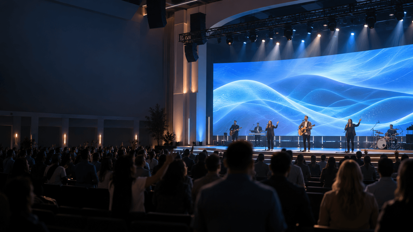 church and theater LED display from COREMAN LED screen manufacturer