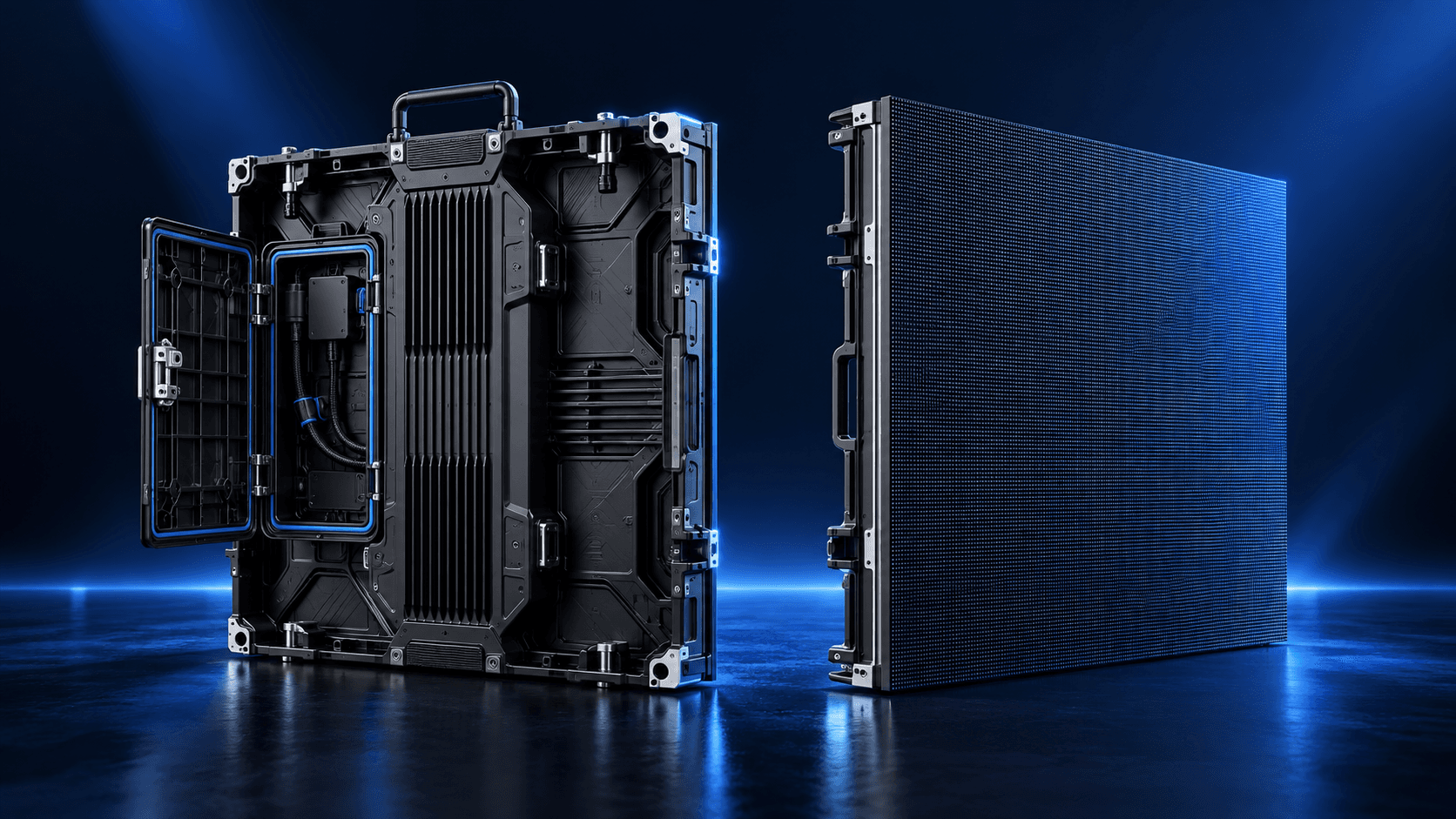 front service fine pitch LED cabinet with waterproof dustproof construction