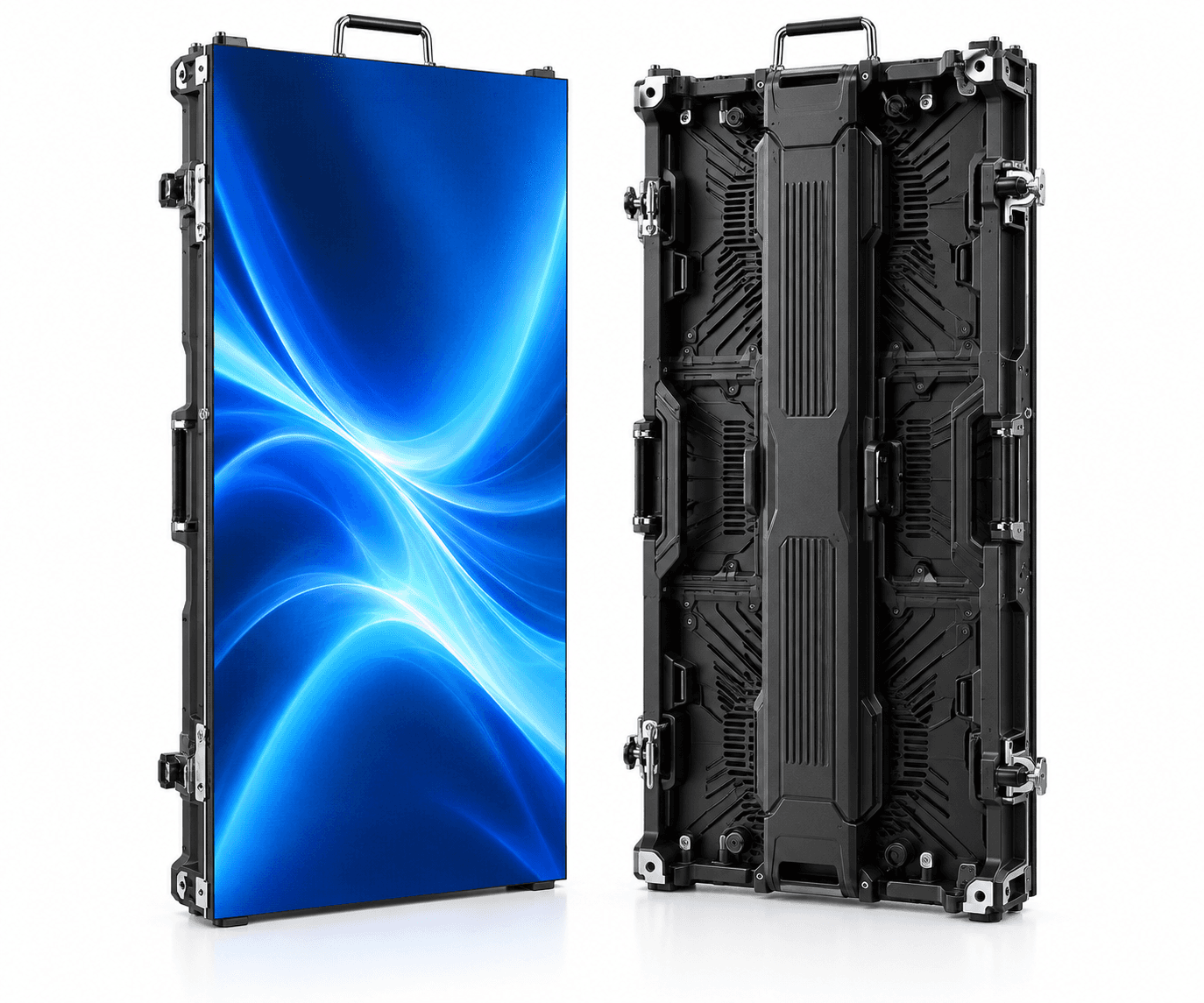 DS Series rental LED display front and rear cabinet view